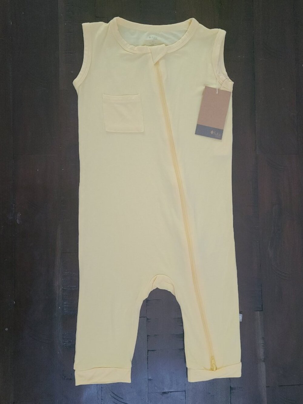 Kyte Baby Yellow Sleeveless Romper 4T